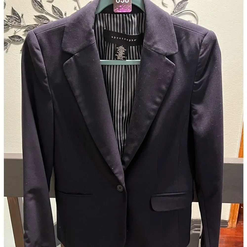 Black Blazer by Apostrophe Size 8 #MC050